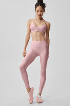 Alo Yoga Airlift Fine Line Bra  -  Vintage Pink