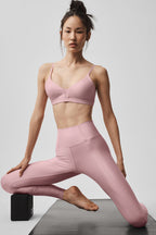 Alo Yoga Airlift Fine Line Bra  -  Vintage Pink