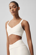 Alo Yoga Airlift Horizon Bra  -  Ivory