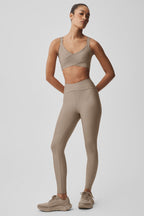 Alo Yoga Airlift Horizon Bra  -  Gravel