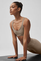 Alo Yoga Airlift Horizon Bra  -  Gravel