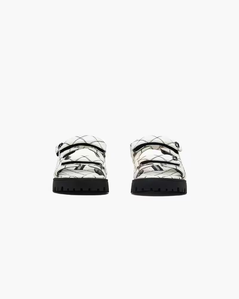 Marc Jacobs The Quilted Sunny Sandal  -  white