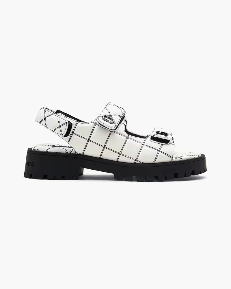 Marc Jacobs The Quilted Sunny Sandal  -  white