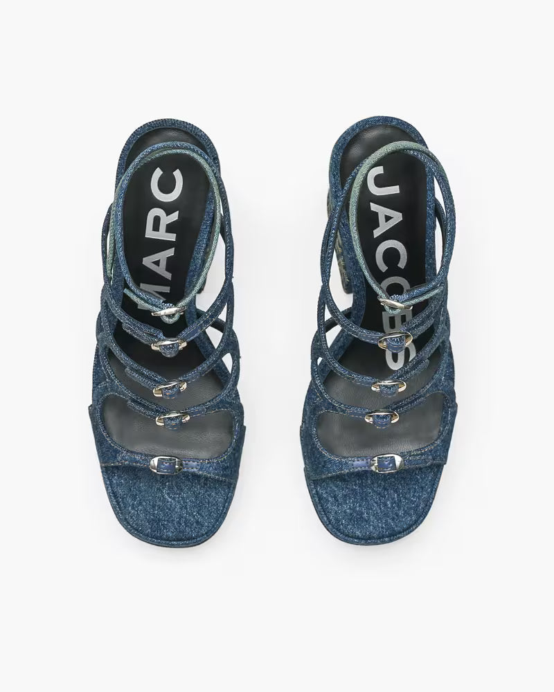 Marc Jacobs The Deconstructed Denim Kiki Platform Sandal