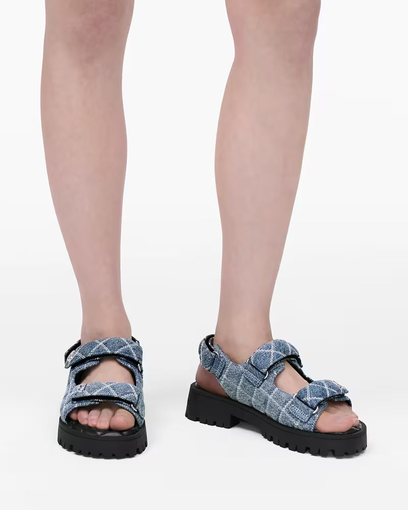 Marc Jacobs The Quilted Denim Sunny Sandal