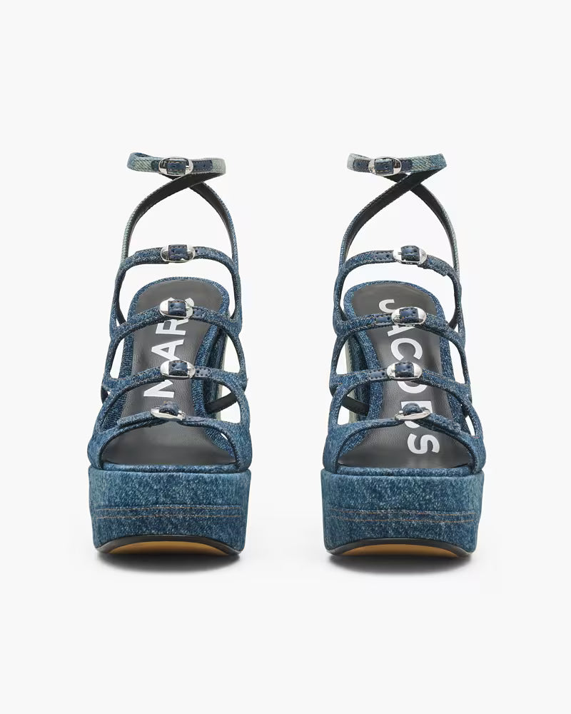 Marc Jacobs The Deconstructed Denim Kiki Platform Sandal