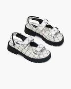Marc Jacobs The Quilted Sunny Sandal  -  white