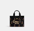Coach Disney X Coach Cargo Tote Bag 26 With Mickey Mouse In Regenerative Cotton - Brass/Black Multi