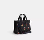 Coach Disney X Coach Cargo Tote Bag 26 With Mickey Mouse In Regenerative Cotton - Brass/Black Multi