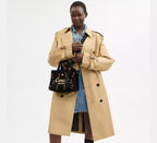 Coach Disney X Coach Cargo Tote Bag 26 With Mickey Mouse In Regenerative Cotton - Brass/Black Multi