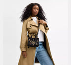 Coach Disney X Coach Cargo Tote Bag 20 With Mickey Mouse In Regenerative Cotton  -  Brass/Black Multi
