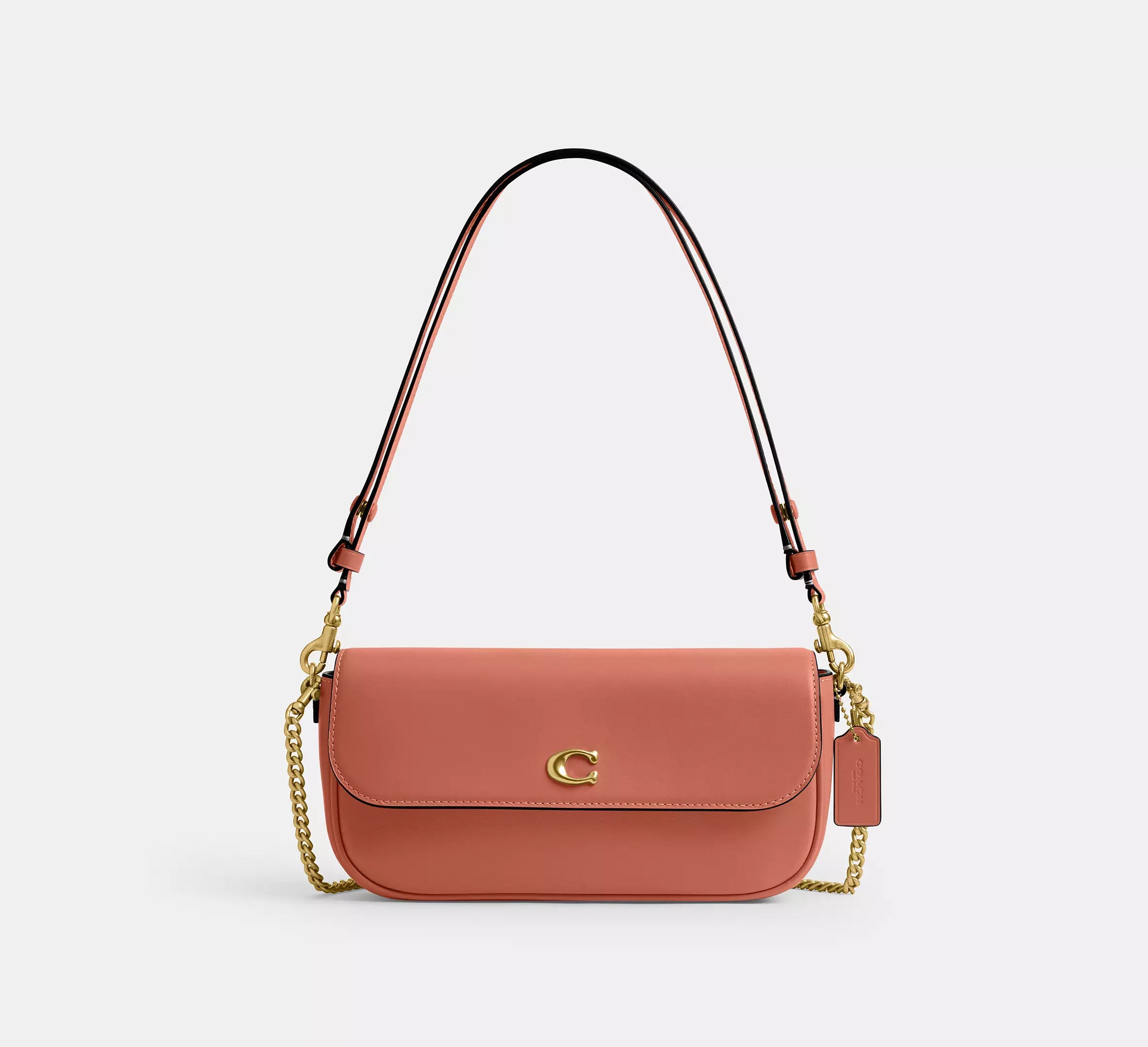 Coach Brook Flap Chain Bag SEZON - Brass/Dark Peach