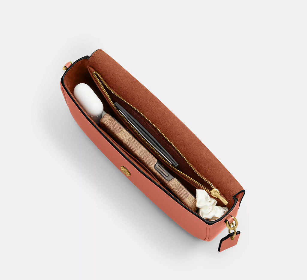 Coach Brook Flap Chain Bag SEZON - Brass/Dark Peach