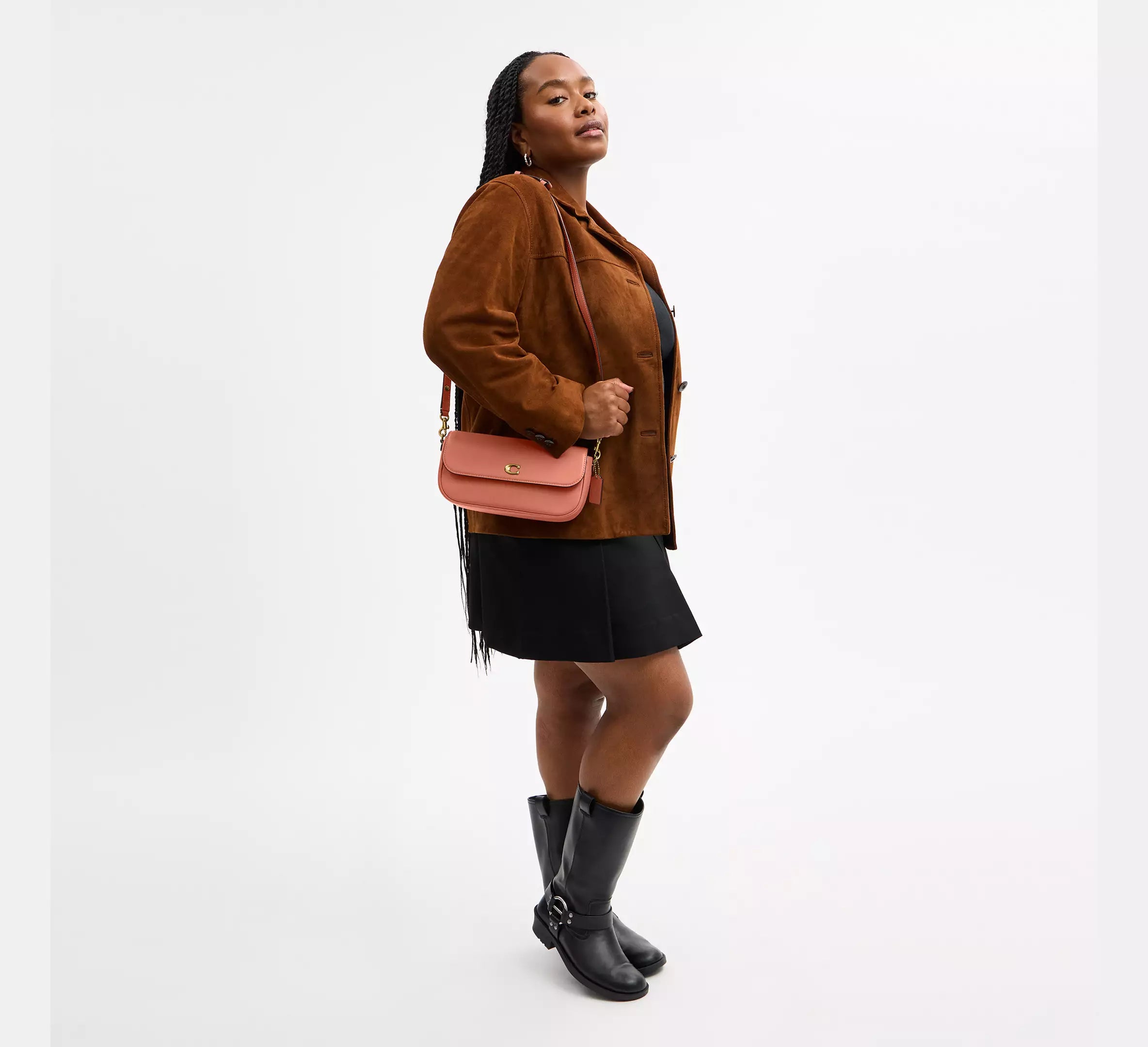 Coach Brook Flap Chain Bag SEZON - Brass/Dark Peach