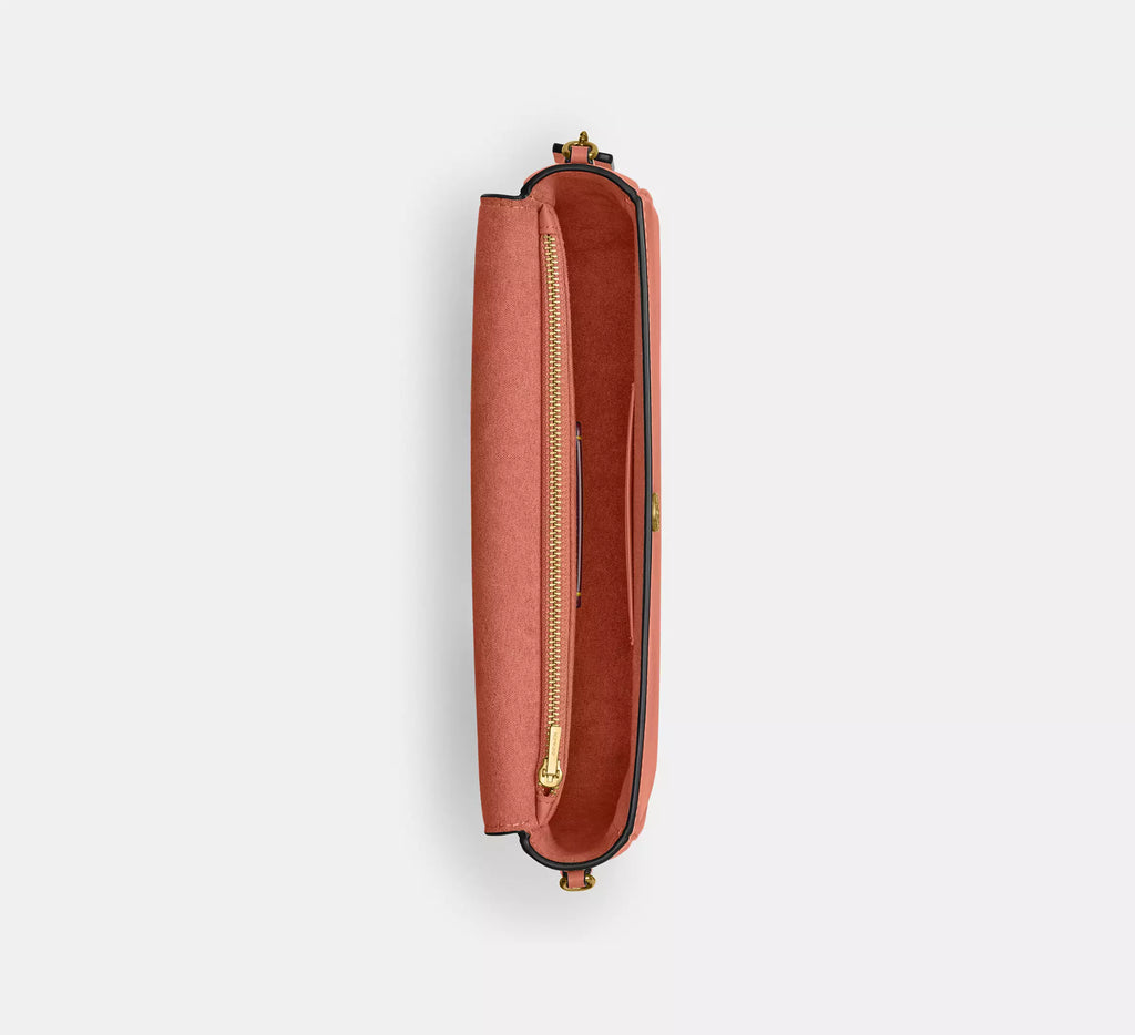 Coach Brook Flap Chain Bag SEZON - Brass/Dark Peach