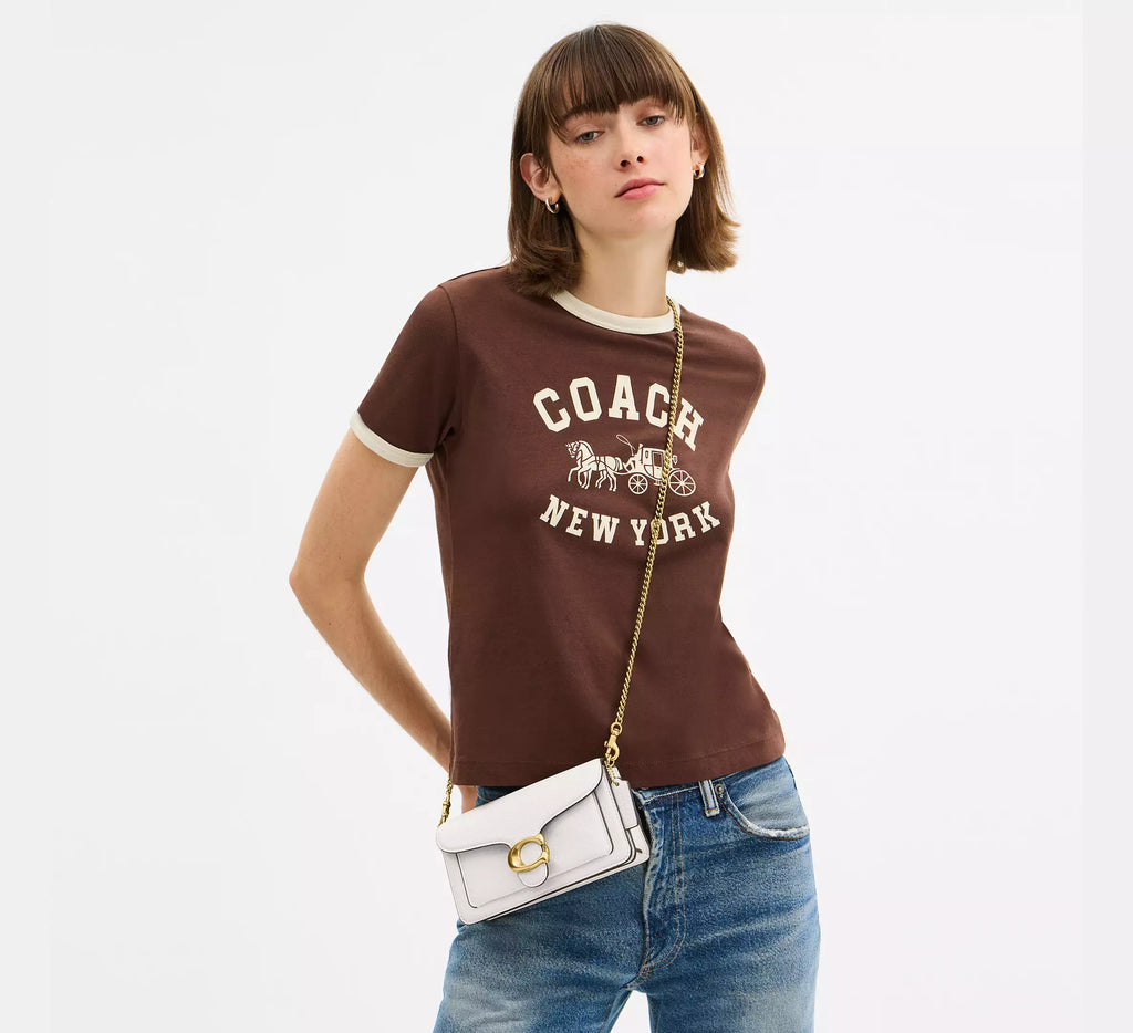 Coach Tabby Chain Crossbody Bag 19 - Brass/Chalk