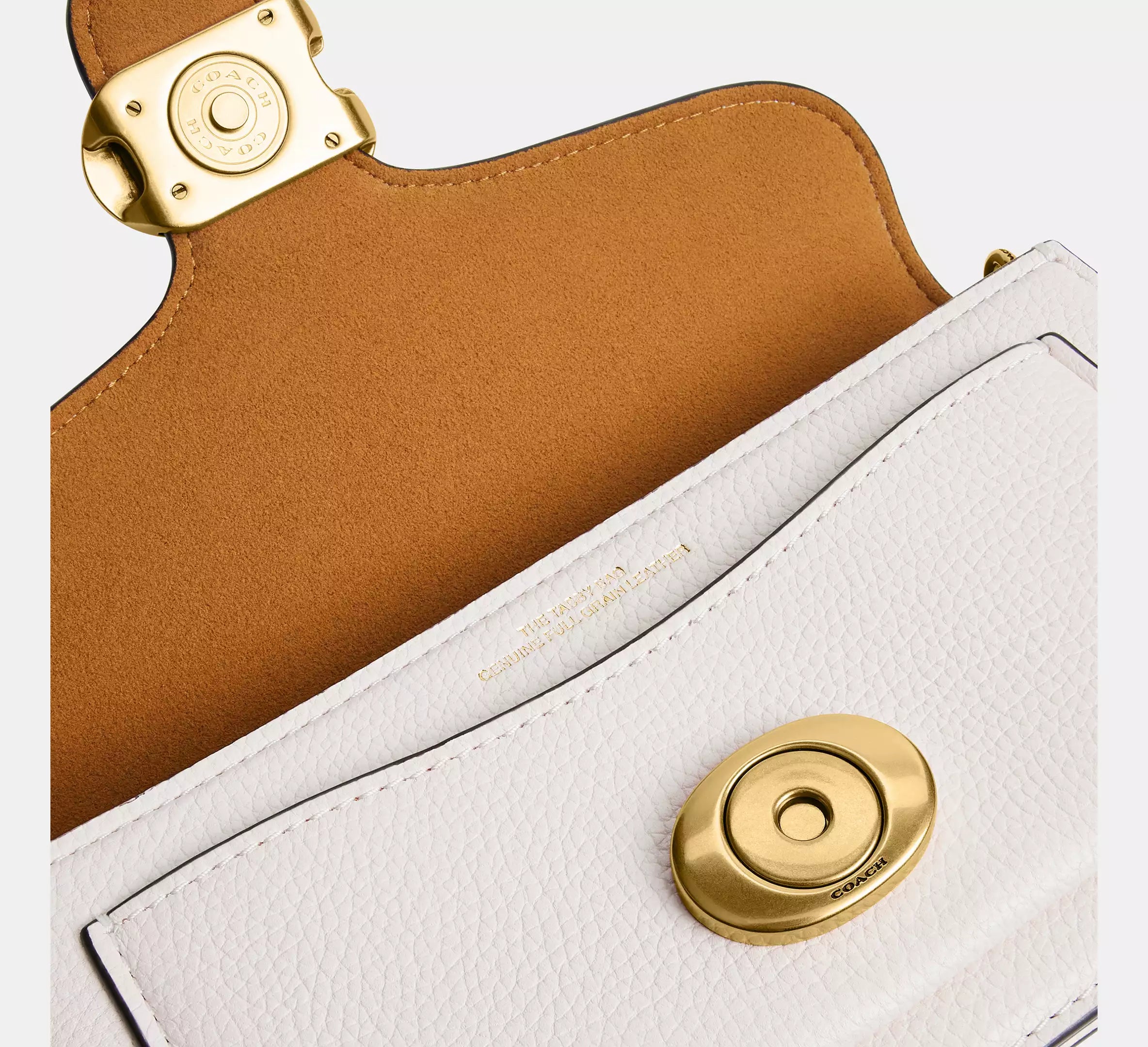 Coach Tabby Chain Crossbody Bag 19 - Brass/Chalk