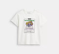 Coach Floral Collage T-Shirt In Organic Cotton  -  White
