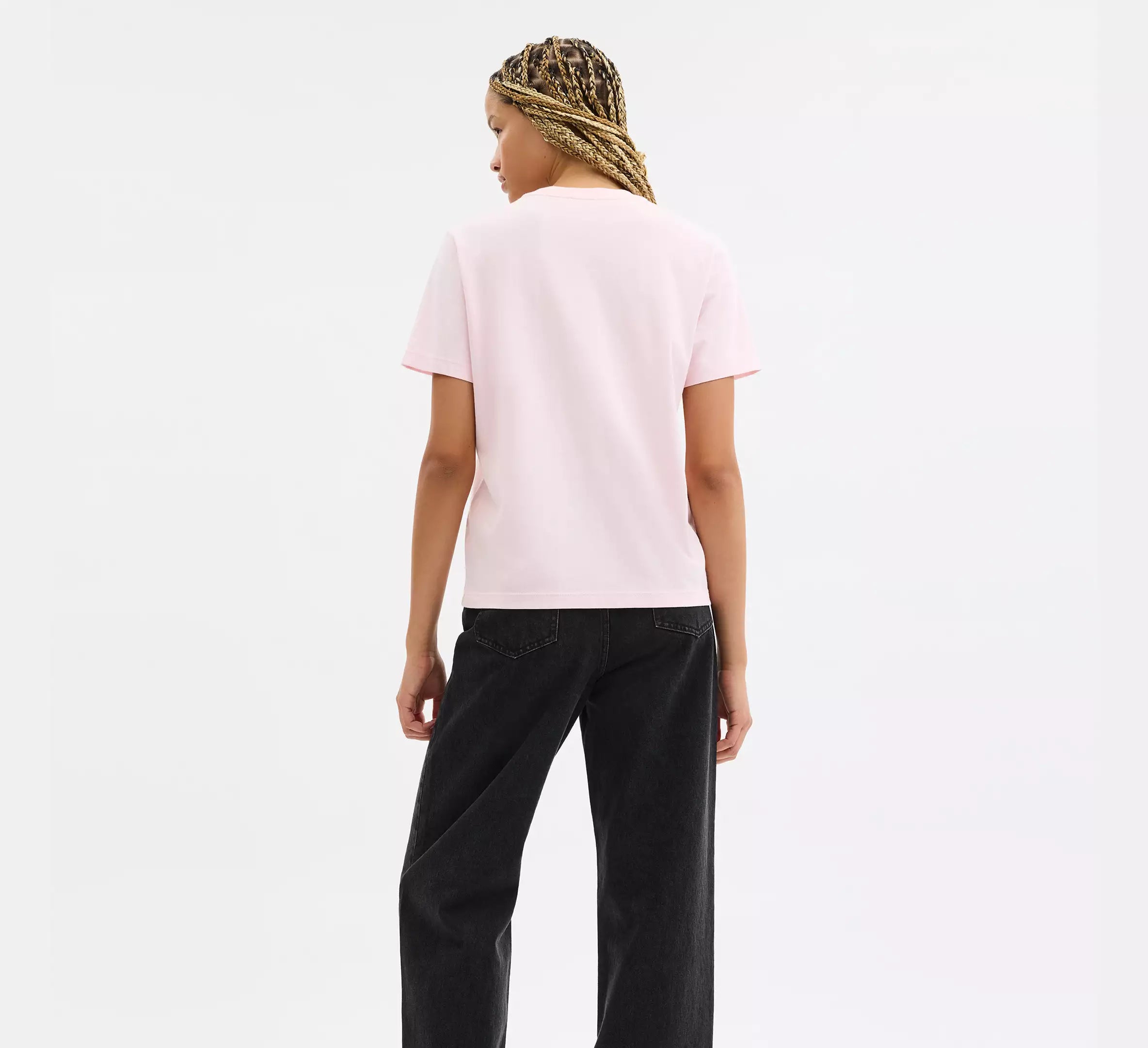 Coach Signature Square T-Shirt  -  Light Pink
