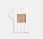 Coach Signature Square T-Shirt  -    White