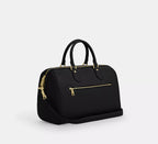 Coach Rowan Large Satchel Bag In Signature Leather  - Gold/Black