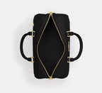 Coach Rowan Large Satchel Bag In Signature Leather  - Gold/Black