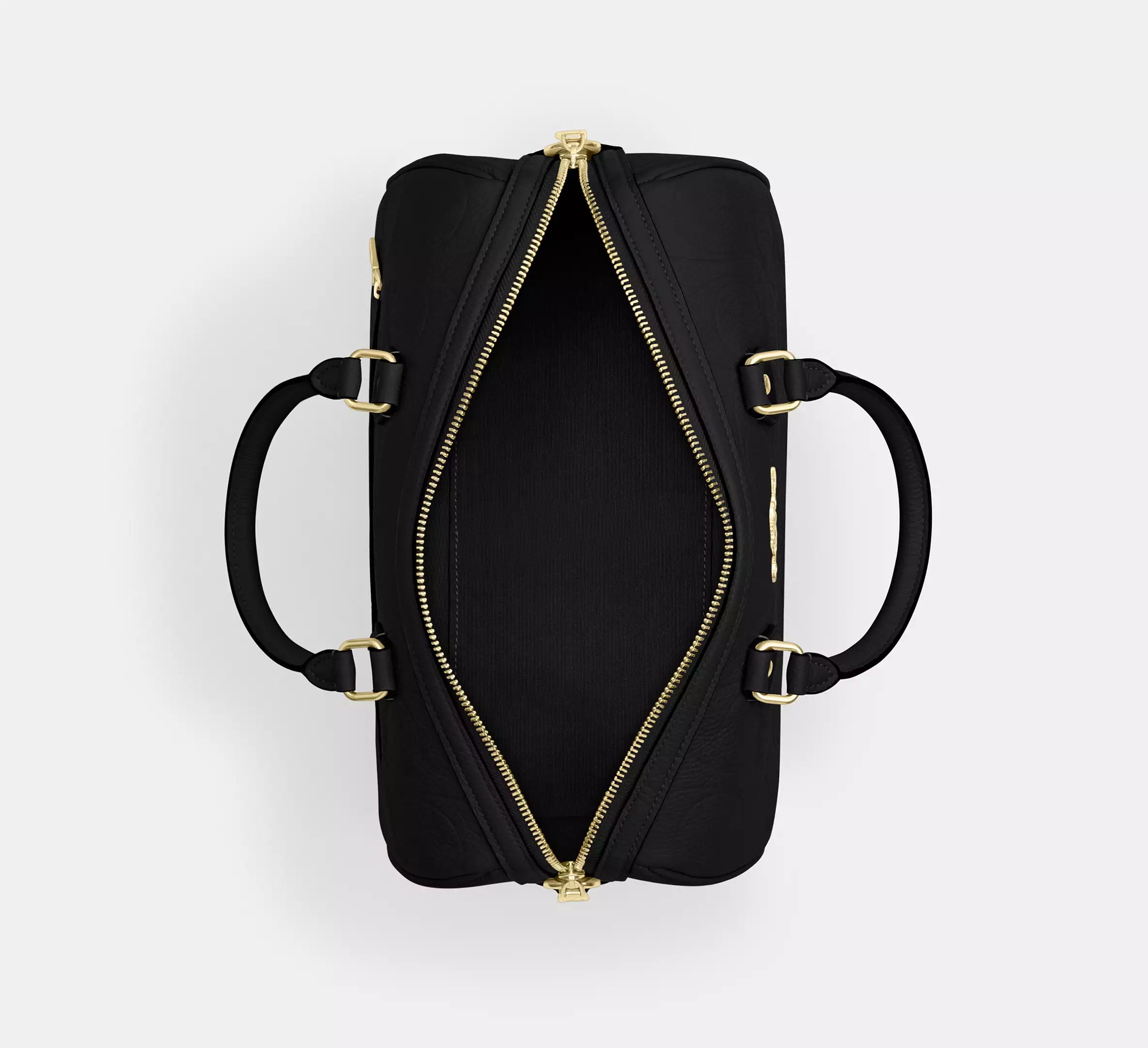 Coach Rowan Large Satchel Bag In Signature Leather  - Gold/Black