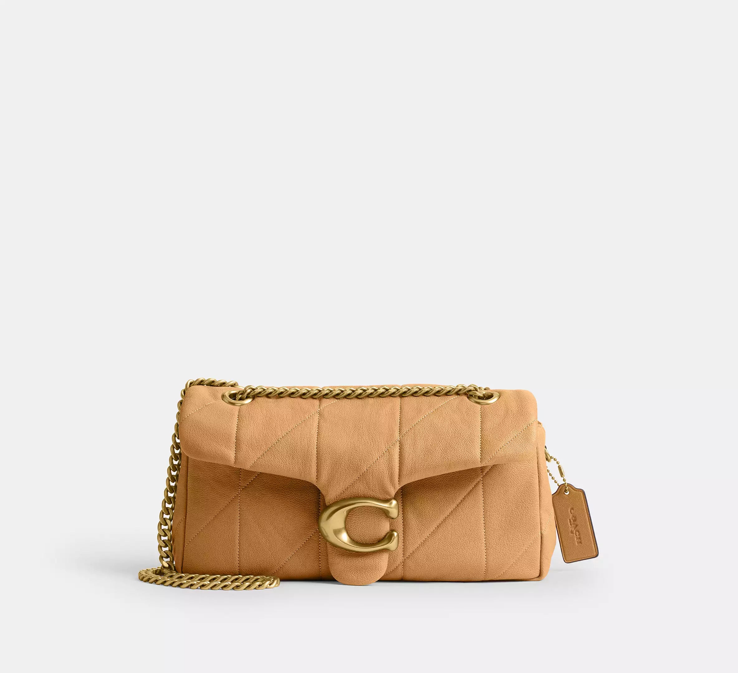 Coach Tabby Shoulder Bag 26 With Quilting - Brass/Biscuit