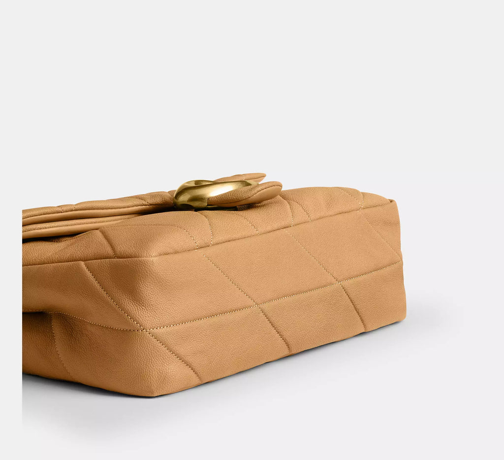 Coach Tabby Shoulder Bag 26 With Quilting - Brass/Biscuit