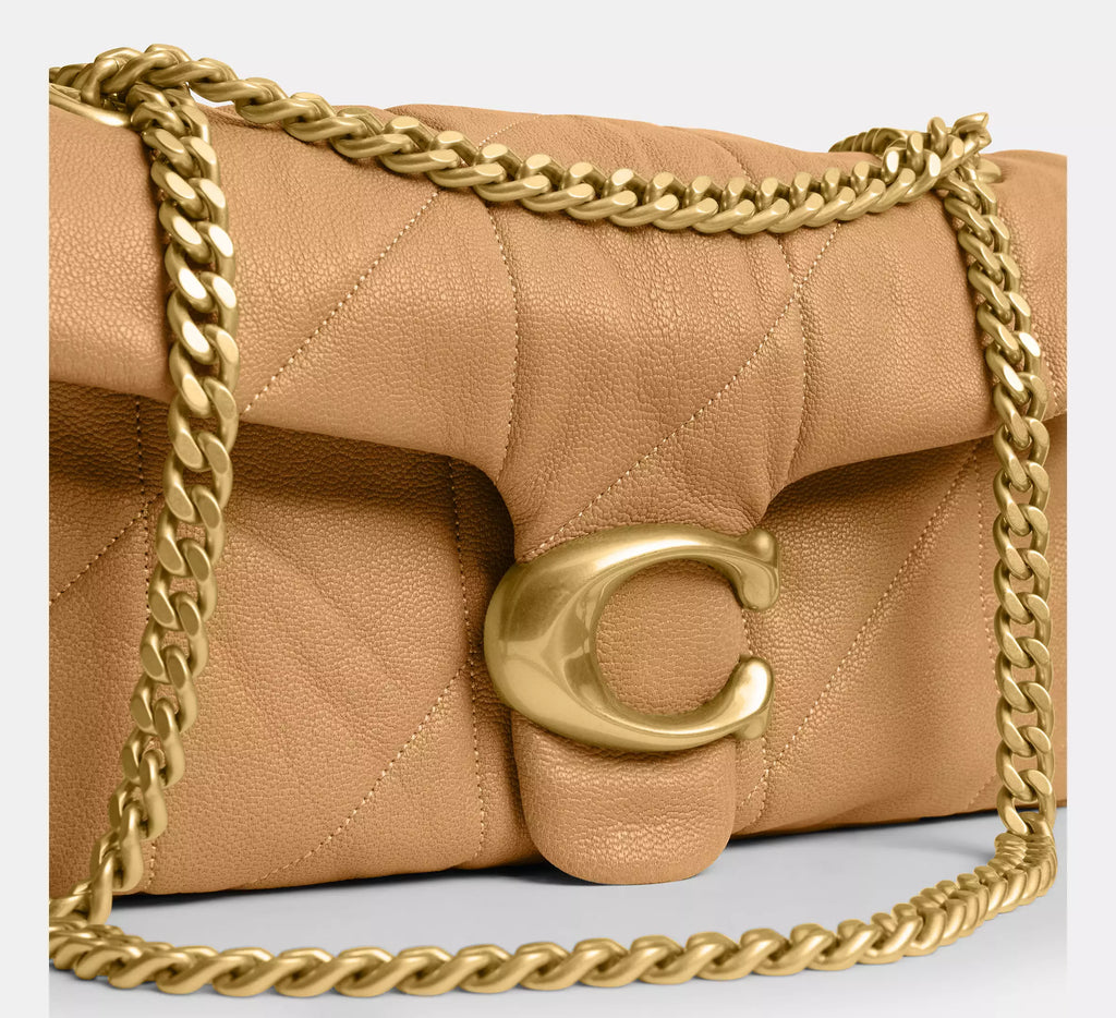 Coach Tabby Shoulder Bag 26 With Quilting - Brass/Biscuit