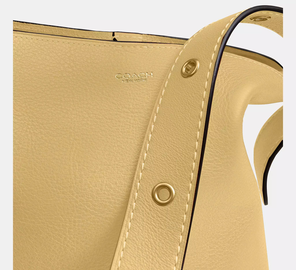 Coach Bleecker Bucket Bag 21  -  Brass/Vanilla