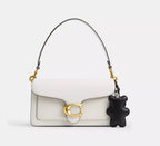 Coach Bear Puffy Bag Charm   -    Silver/Black