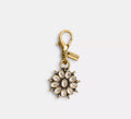 Coach  DIY Crystal Flower Charm  -   Brass/Brass