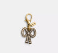 Coach DIY Crystal Bow Charm  -   Brass/Multi