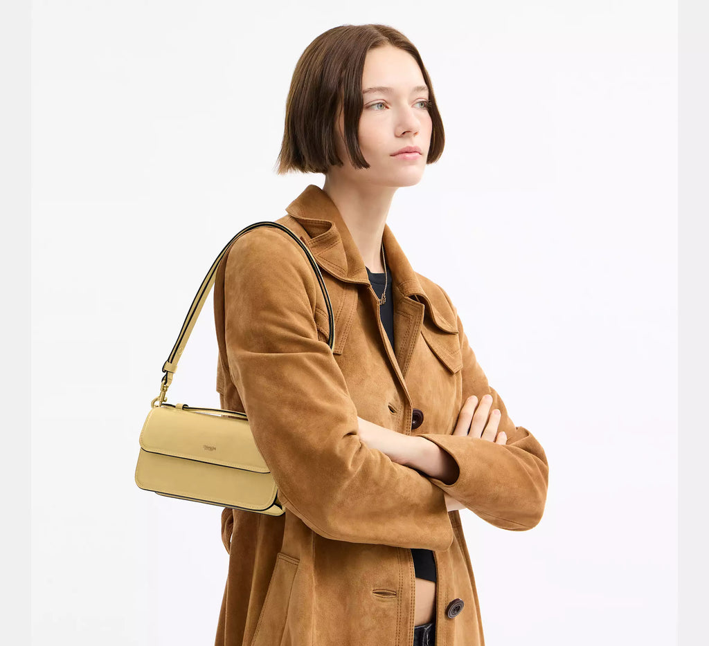 Coach Elora Top Handle Crossbody Bag SEZON -  Brass/Vanilla