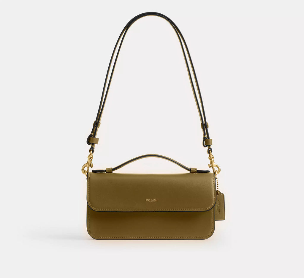Coach Elora Top Handle Crossbody Bag SEZON -   Brass/Muted Olive