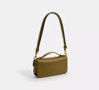 Coach Elora Top Handle Crossbody Bag SEZON -   Brass/Muted Olive
