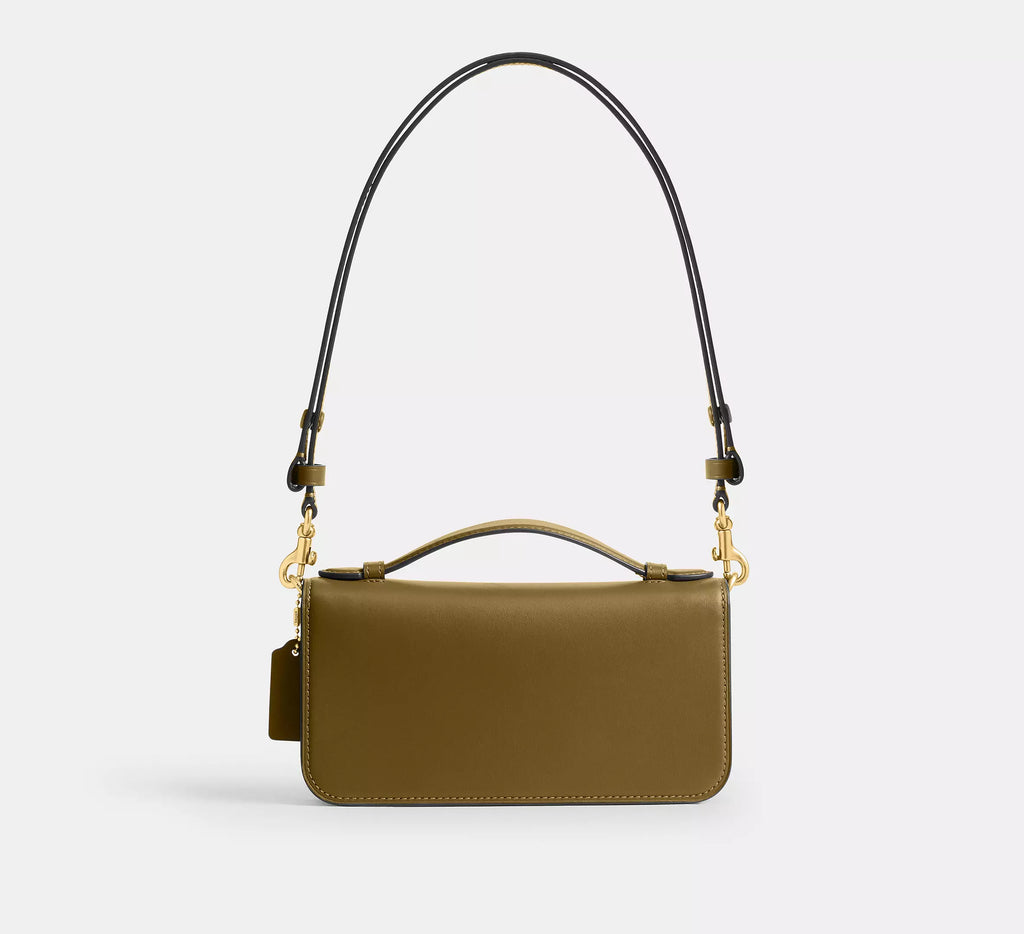 Coach Elora Top Handle Crossbody Bag SEZON -   Brass/Muted Olive
