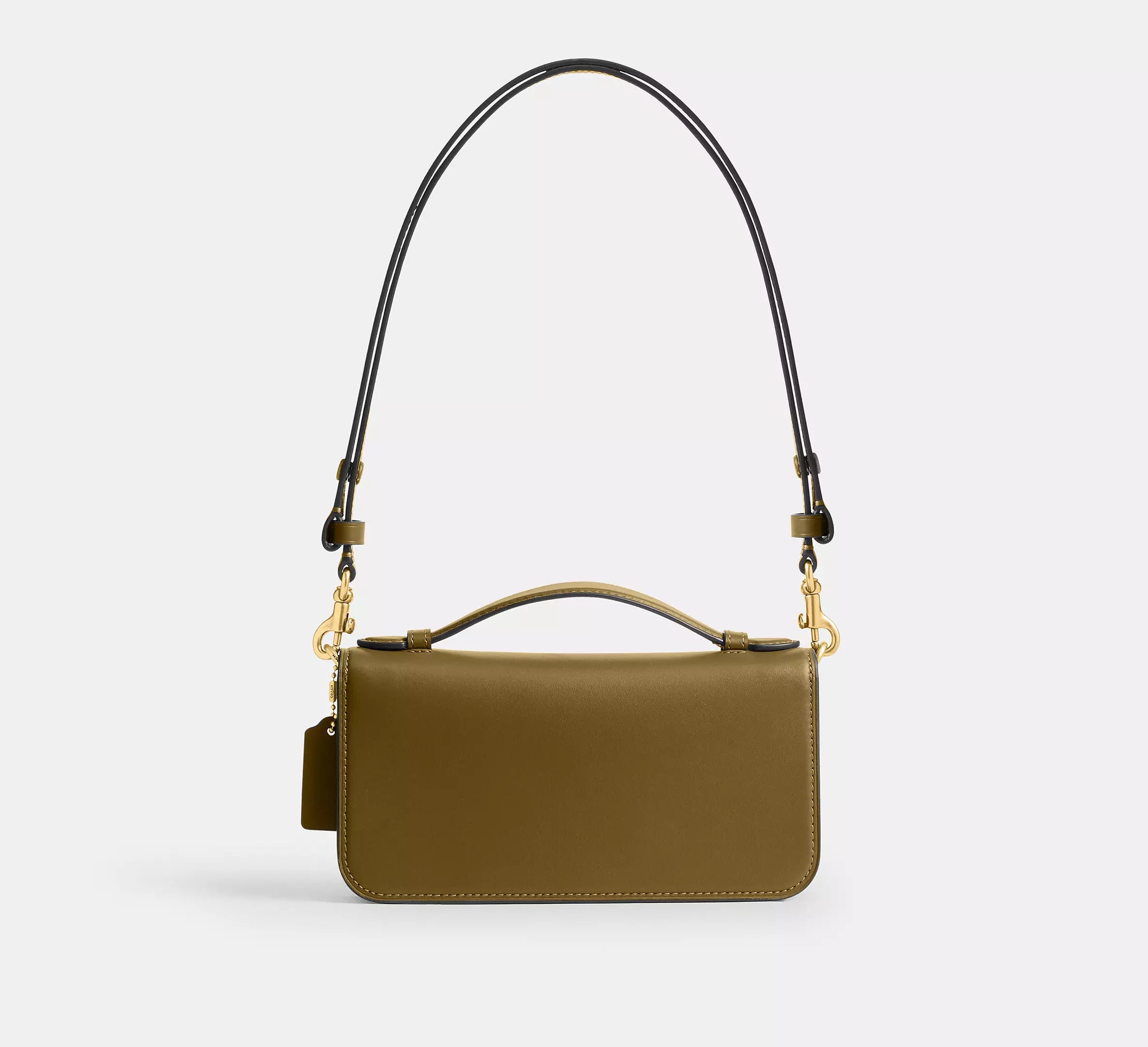 Coach Elora Top Handle Crossbody Bag SEZON -   Brass/Muted Olive