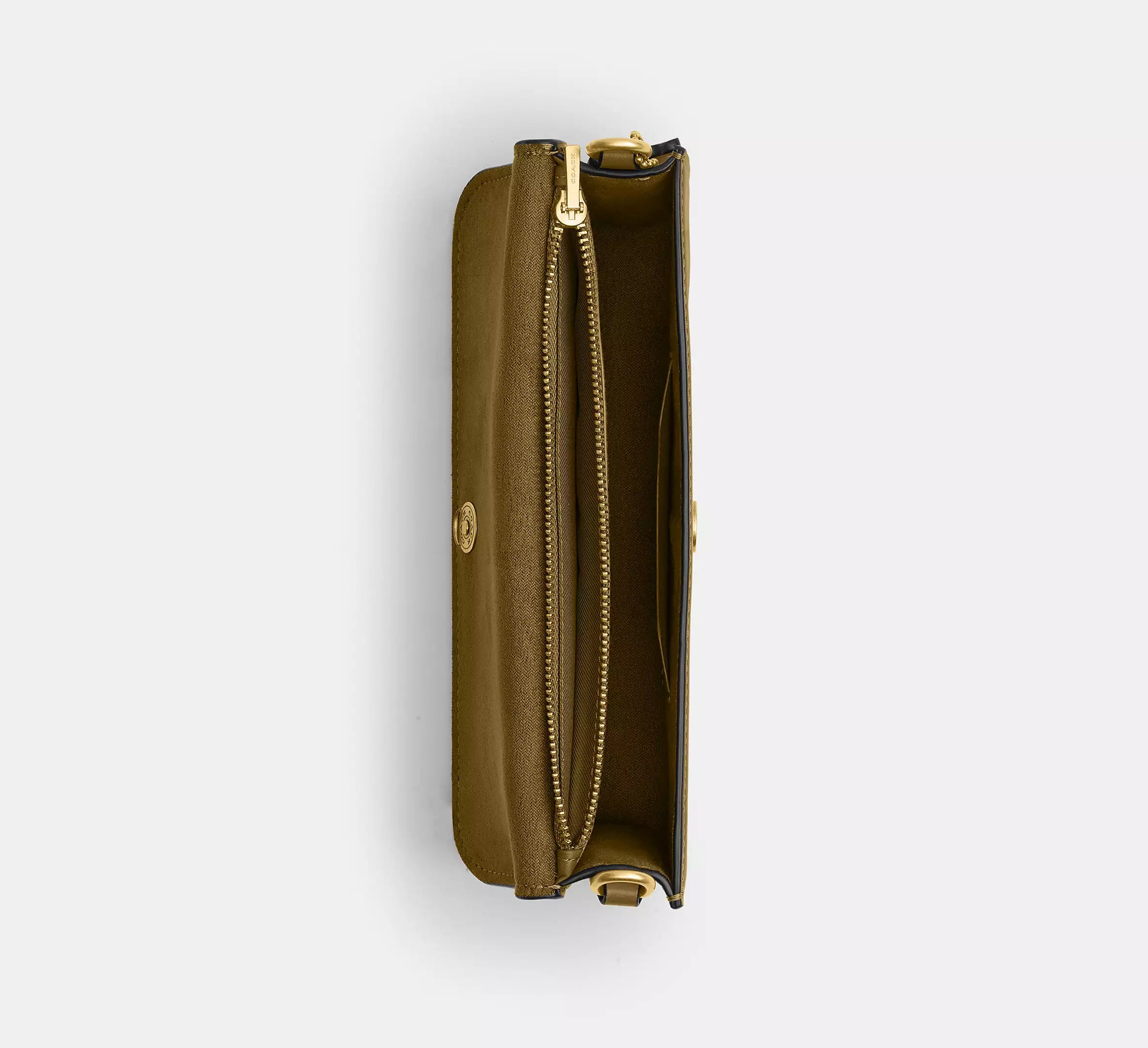 Coach Elora Top Handle Crossbody Bag SEZON -   Brass/Muted Olive