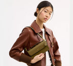 Coach Elora Top Handle Crossbody Bag SEZON -   Brass/Muted Olive