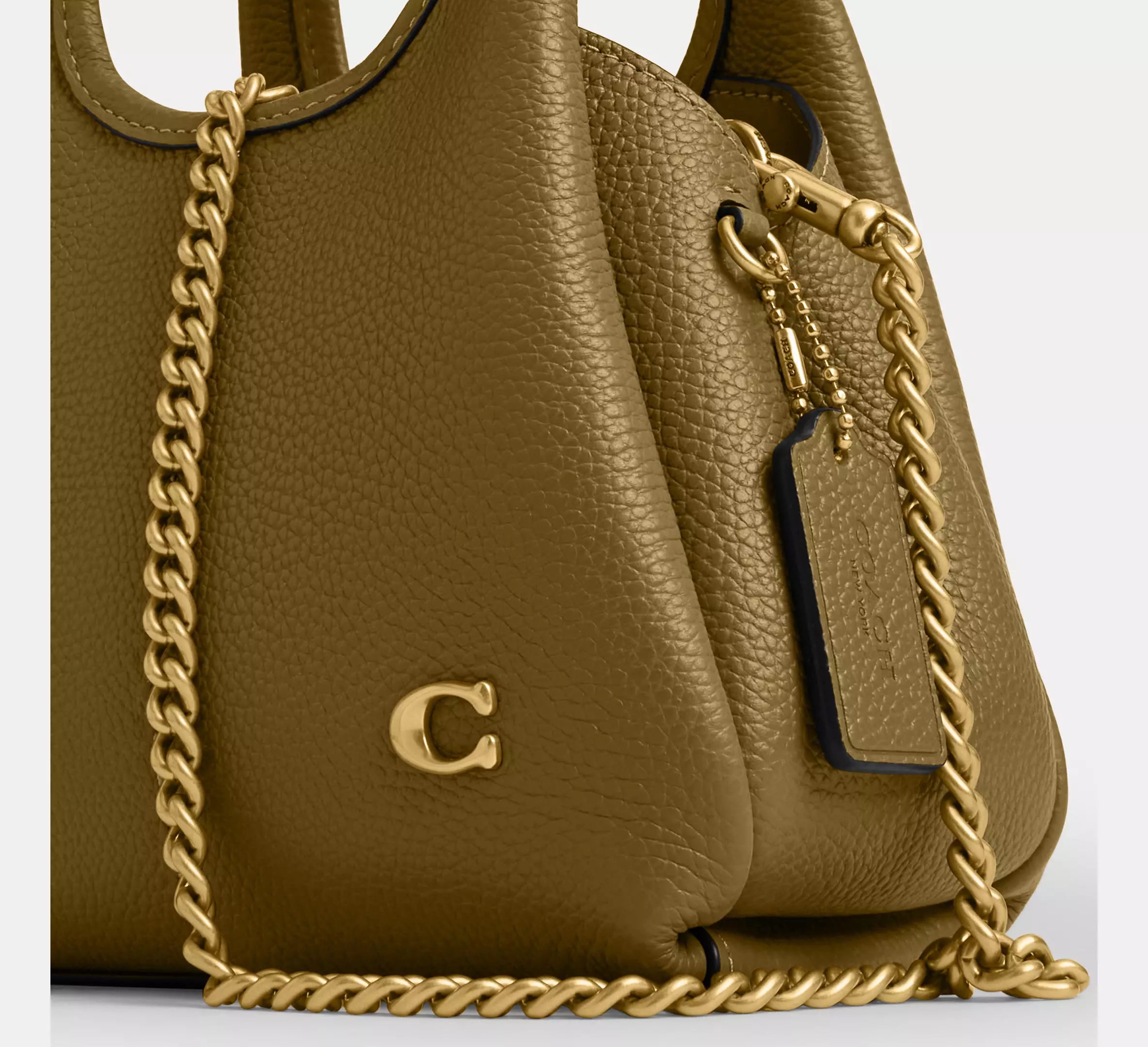 Coach Lana Shoulder Bag 19 SEZON - Brass/Muted Olive