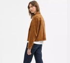 Coach Suede Jacket  - Sepia