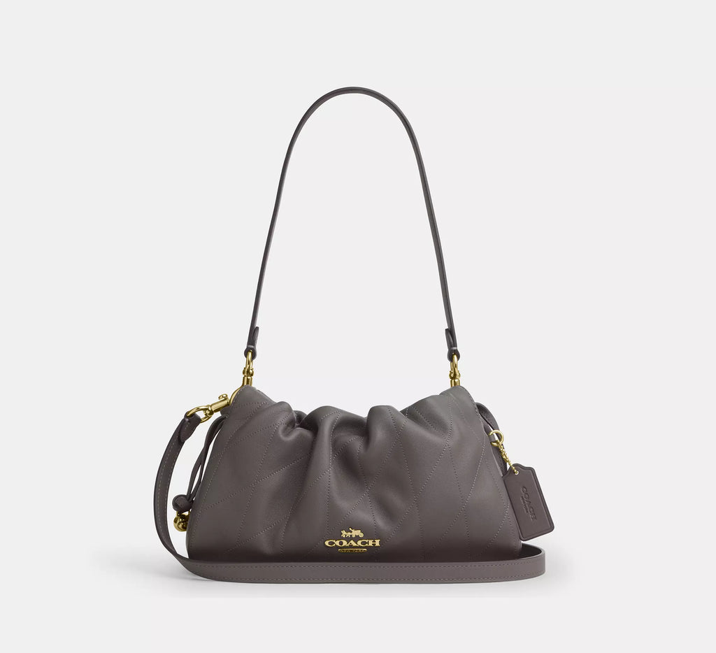 Coach Faye Shoulder Bag With Quilting - Gold/Slate