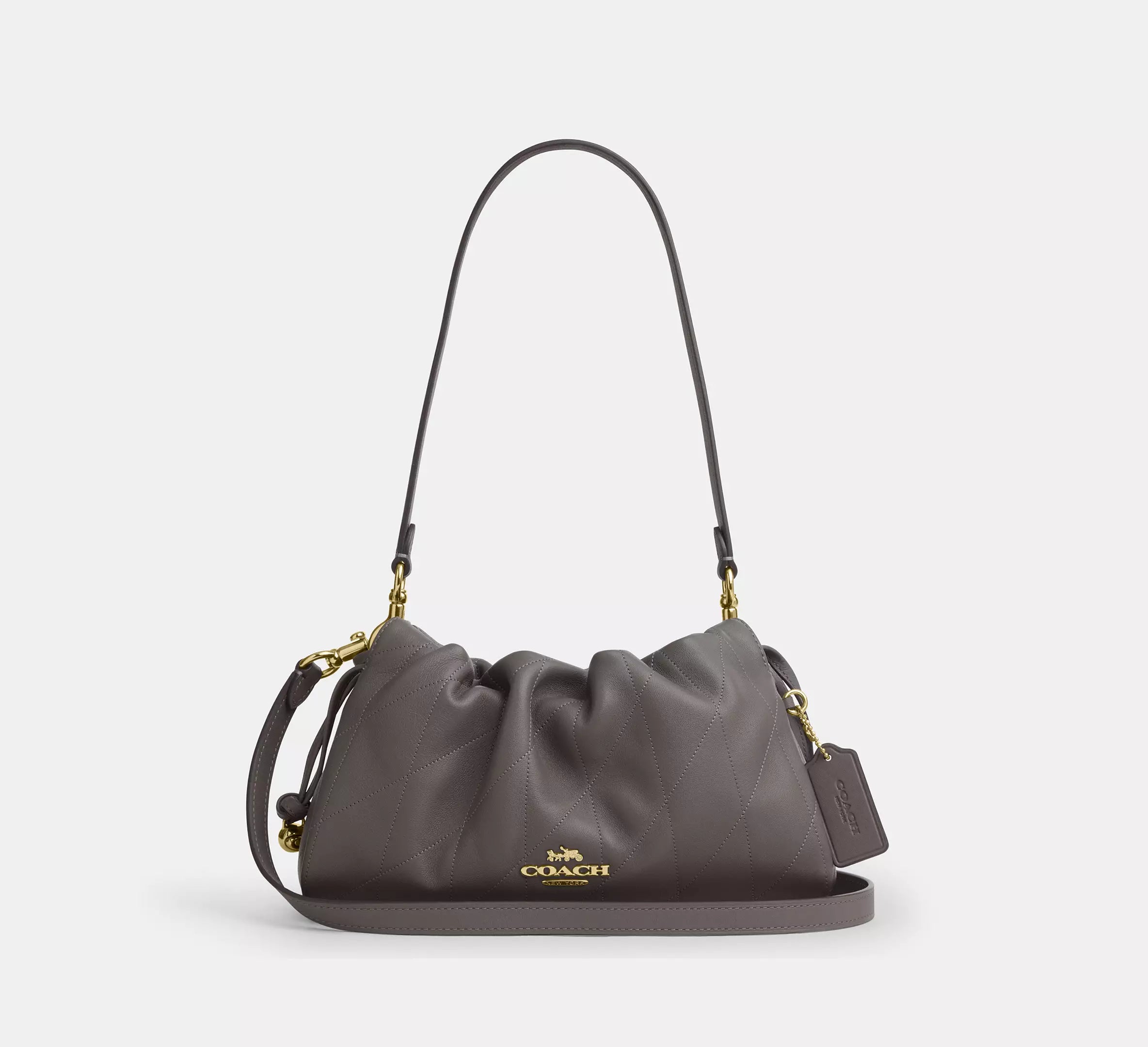 Coach Faye Shoulder Bag With Quilting - Gold/Slate