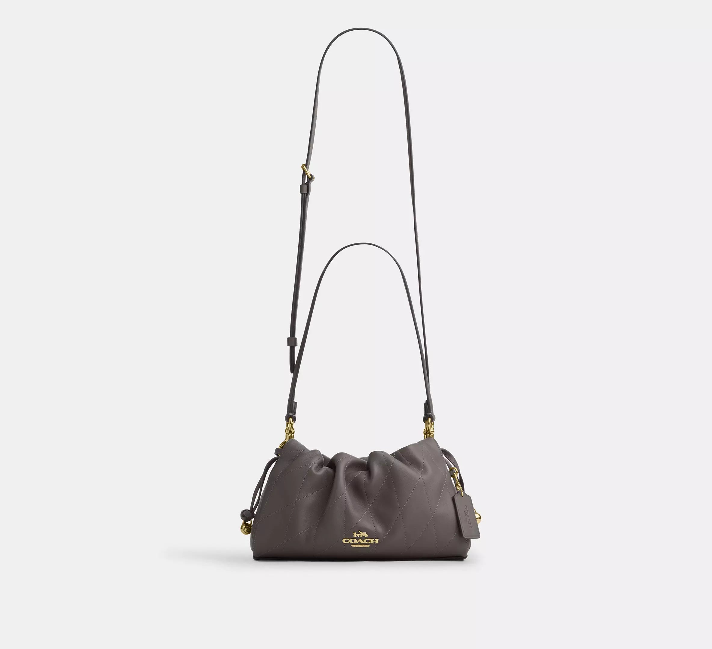 Coach Faye Shoulder Bag With Quilting - Gold/Slate