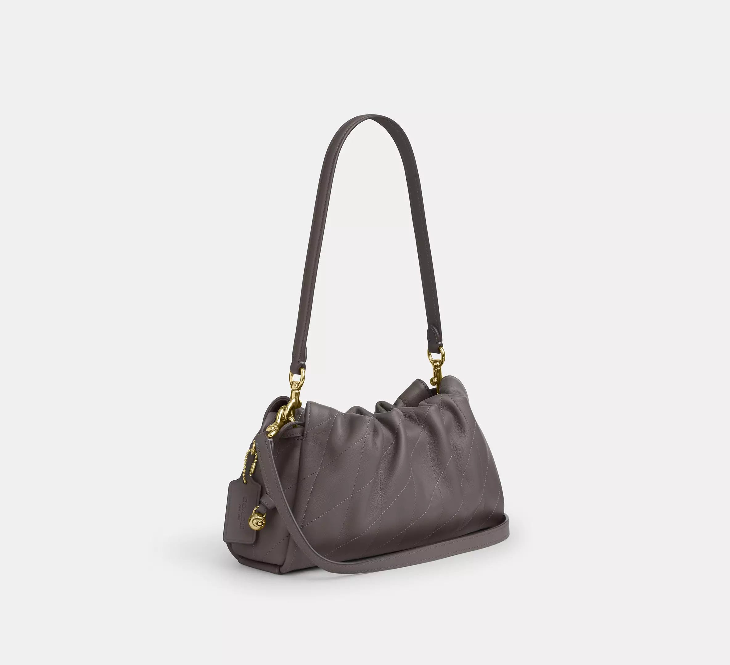 Coach Faye Shoulder Bag With Quilting - Gold/Slate