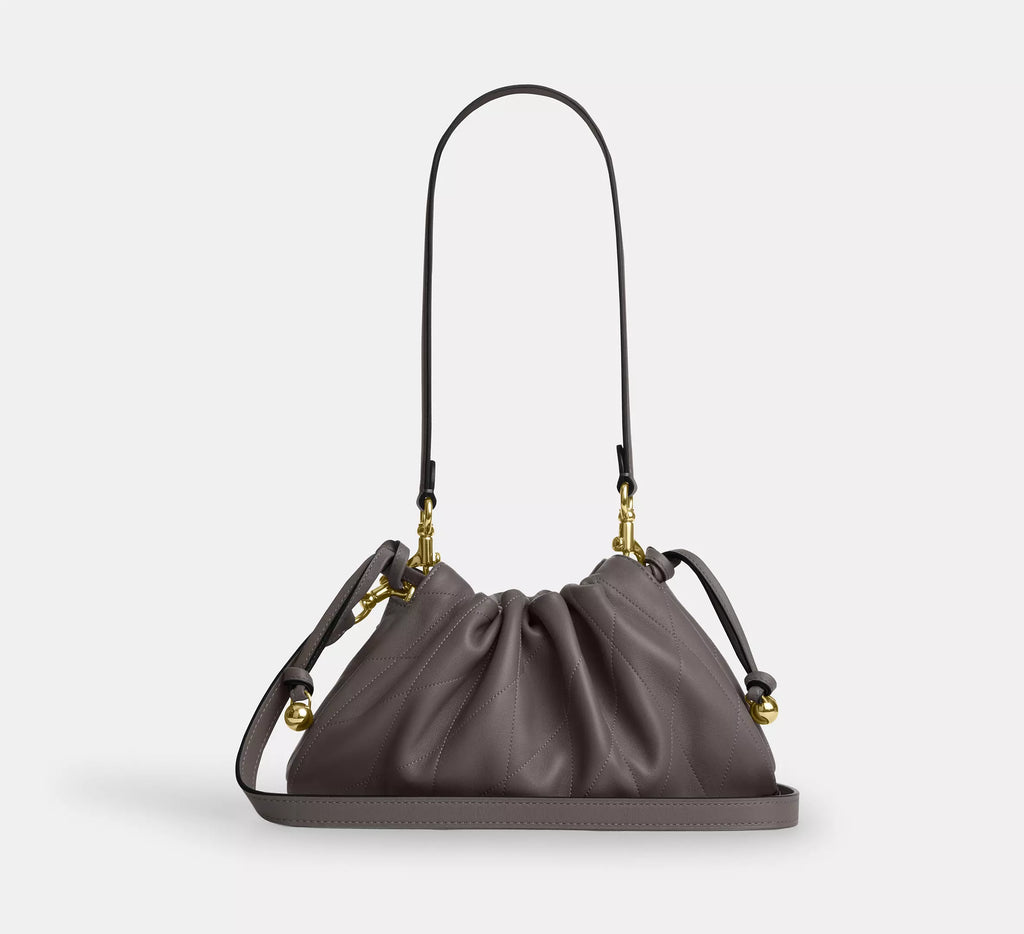 Coach Faye Shoulder Bag With Quilting - Gold/Slate