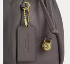 Coach Faye Shoulder Bag With Quilting - Gold/Slate
