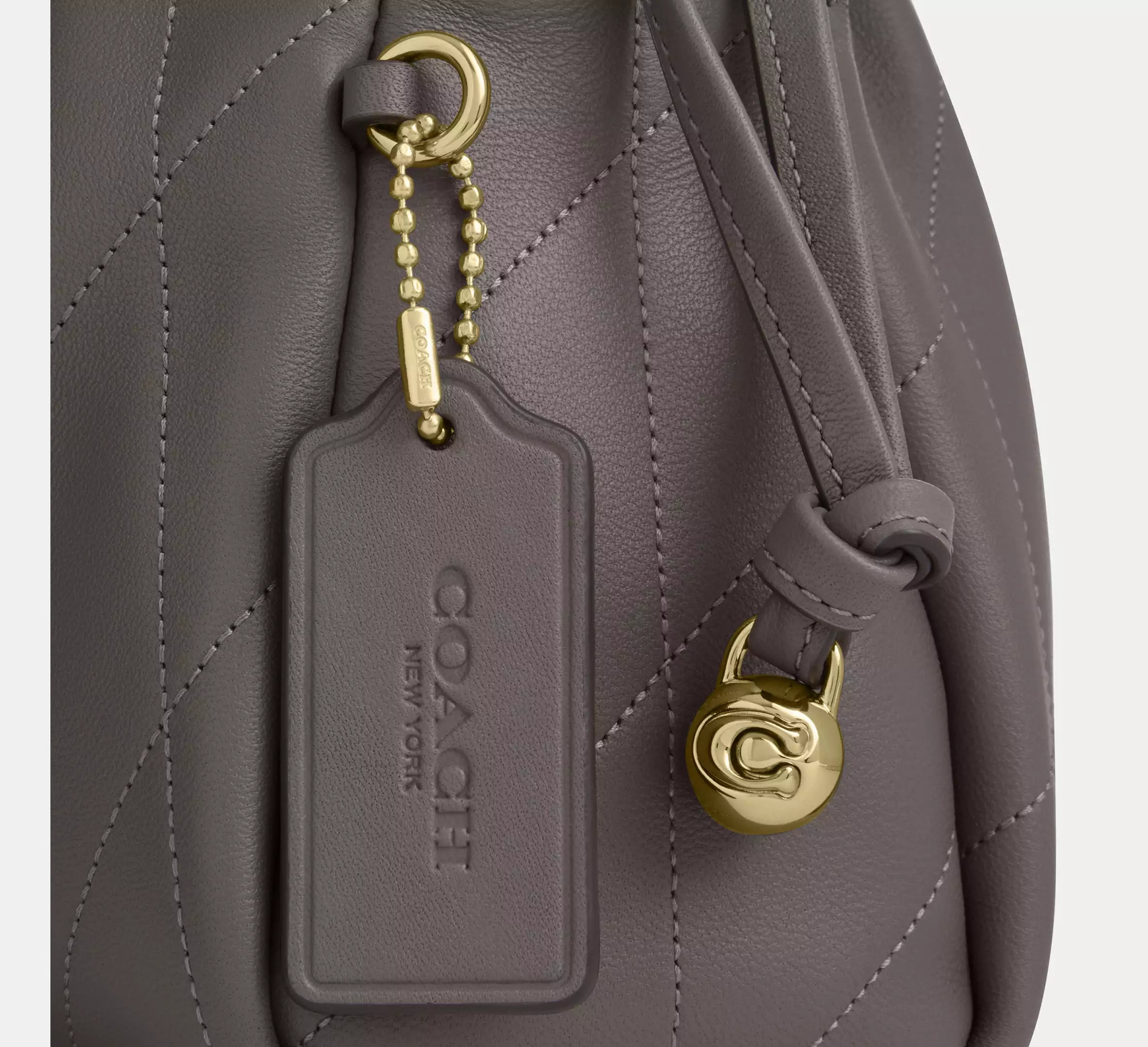 Coach Faye Shoulder Bag With Quilting - Gold/Slate
